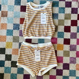 Zara Viral Striped set NWT